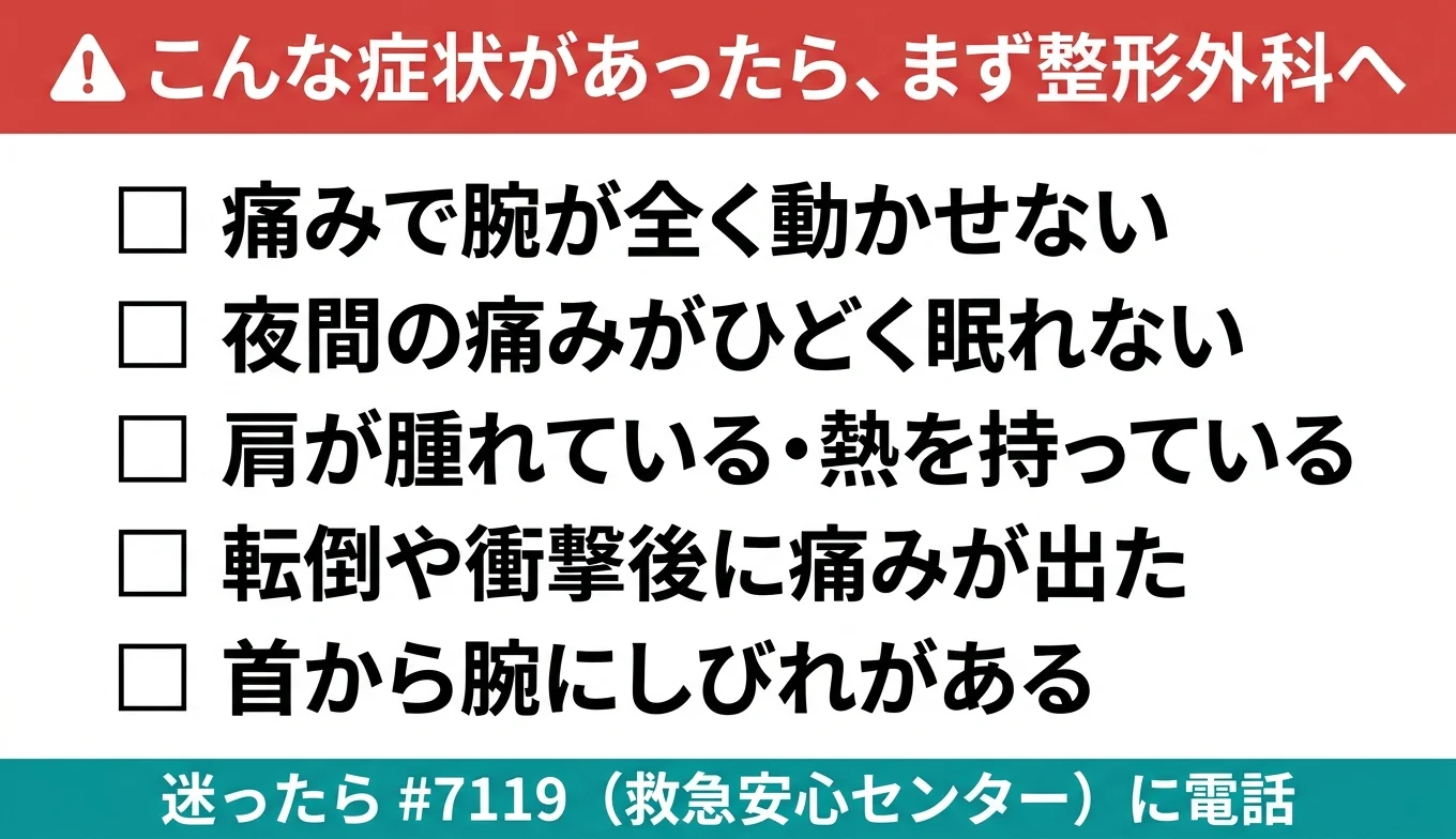 図3：医療機関の受診が必要なレッドフラグ・チェックリスト