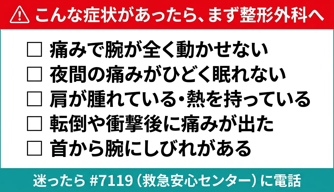 図3：医療機関の受診が必要なレッドフラグ・チェックリスト