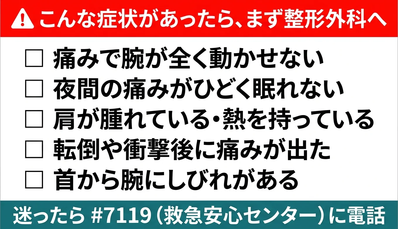 図3：医療機関の受診が必要なレッドフラグ・チェックリスト