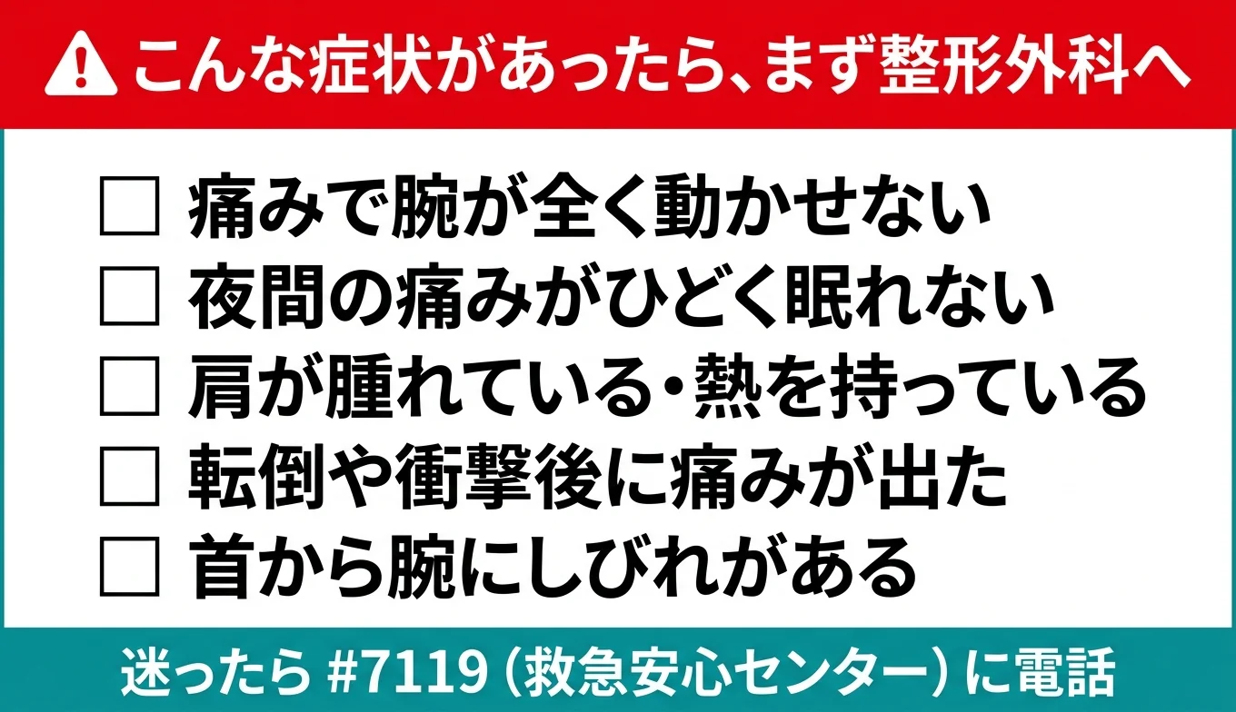 図3：医療機関の受診が必要なレッドフラグ・チェックリスト