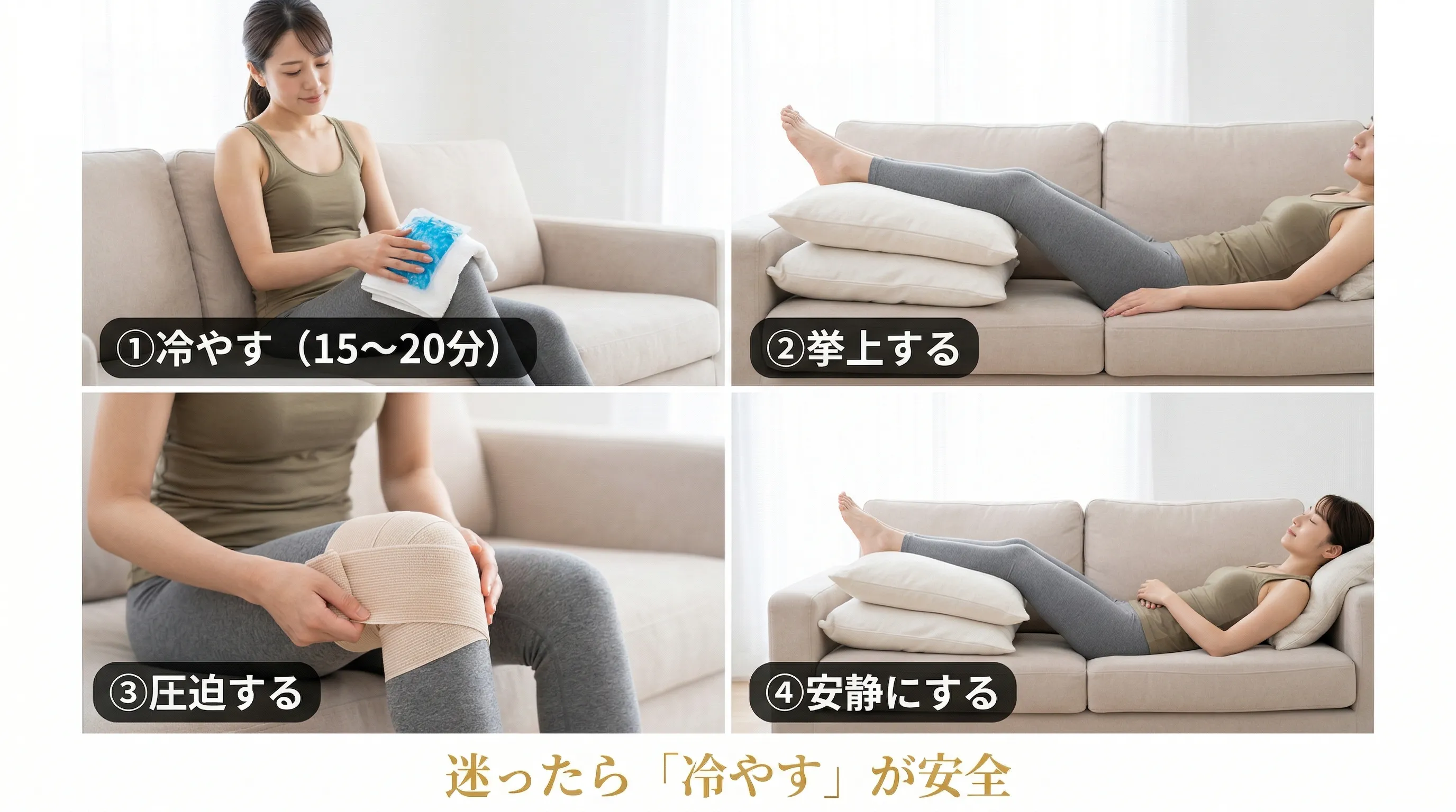 RICE応急処置の4ステップ