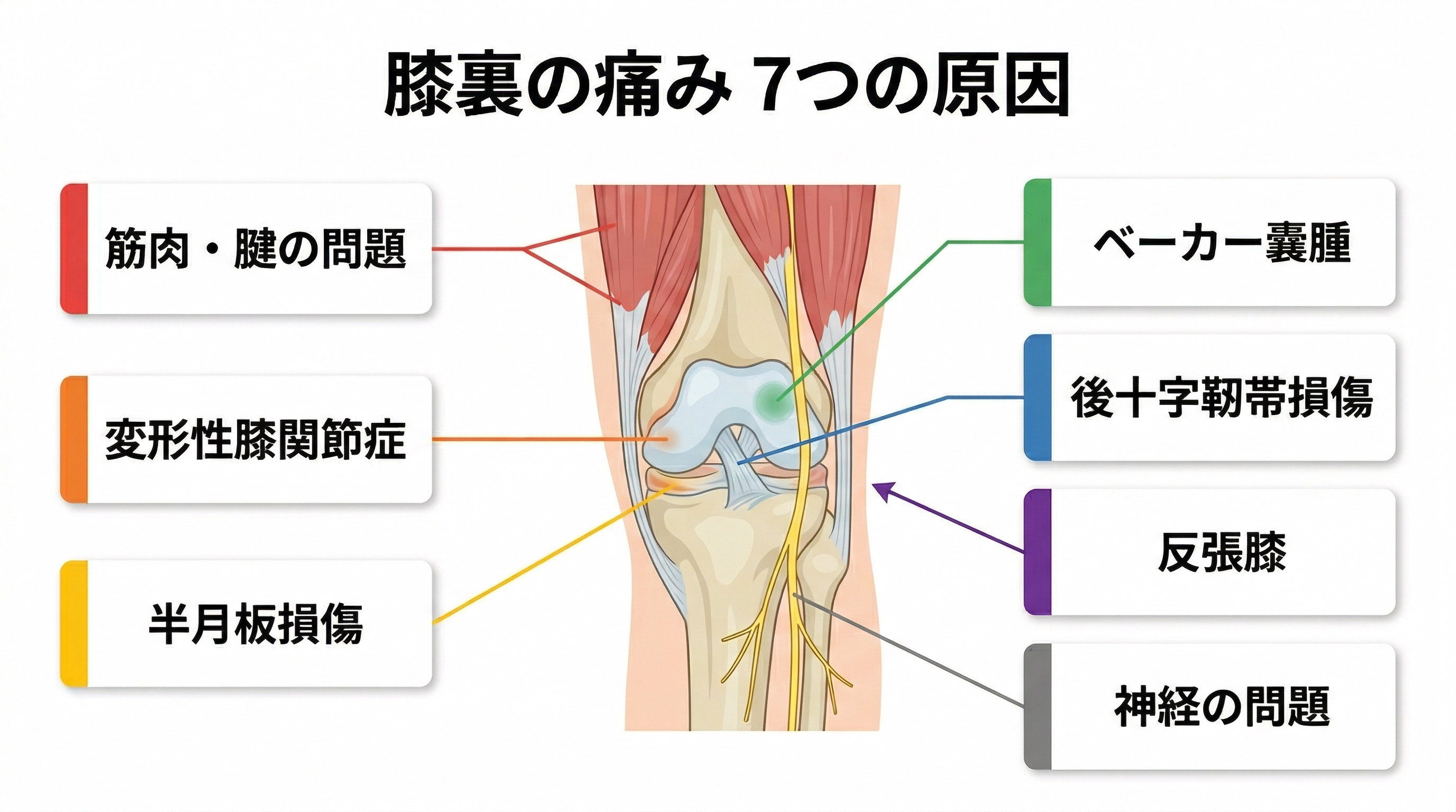 膝裏の痛みの7つの原因