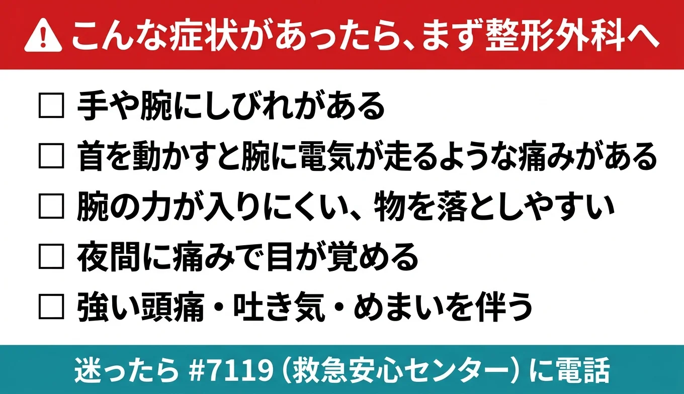 図3：医療機関の受診が必要なレッドフラグ・チェックリスト