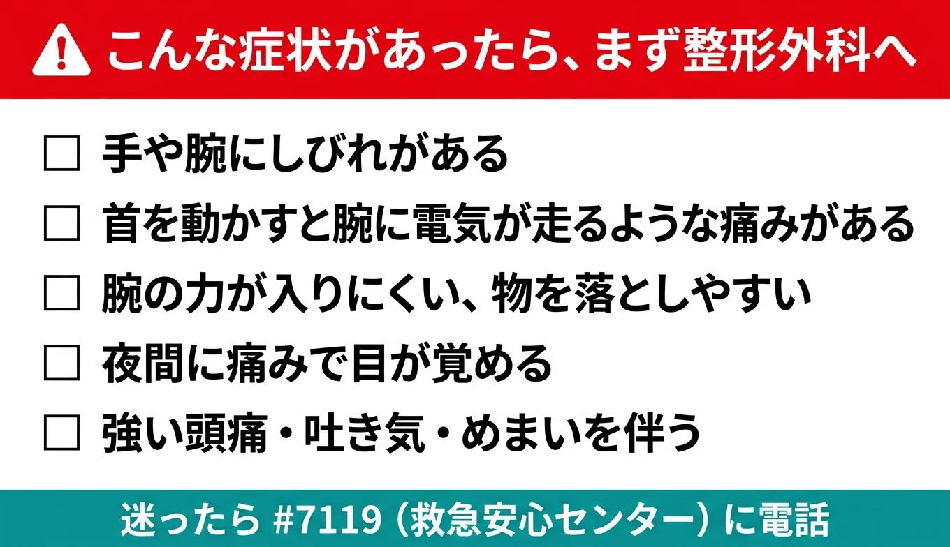 図3：医療機関の受診が必要なレッドフラグ・チェックリスト
