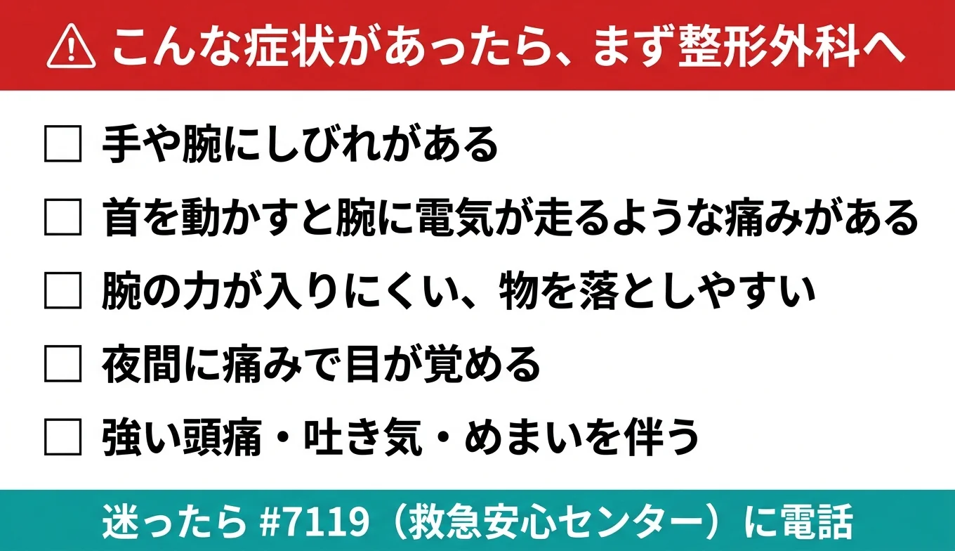 図3：医療機関の受診が必要なレッドフラグ・チェックリスト