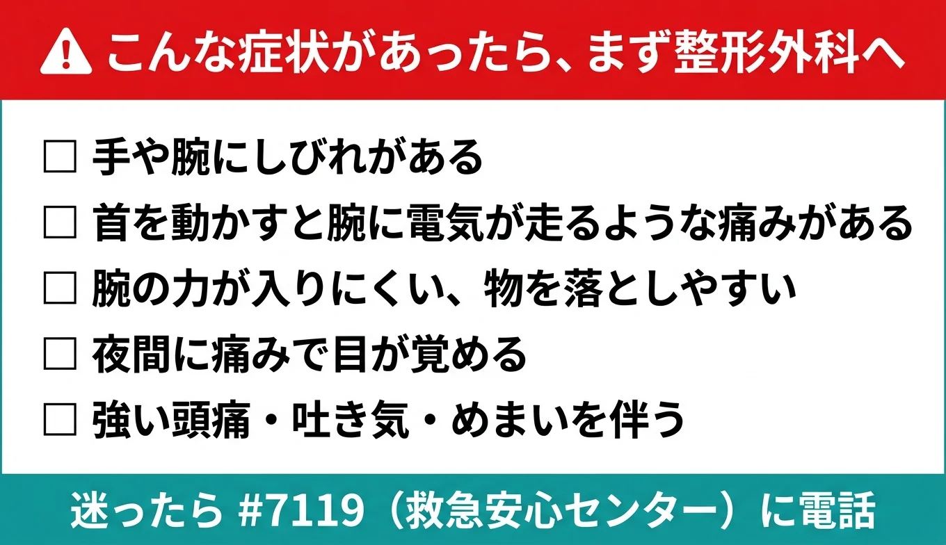 図3：医療機関の受診が必要なレッドフラグ・チェックリスト