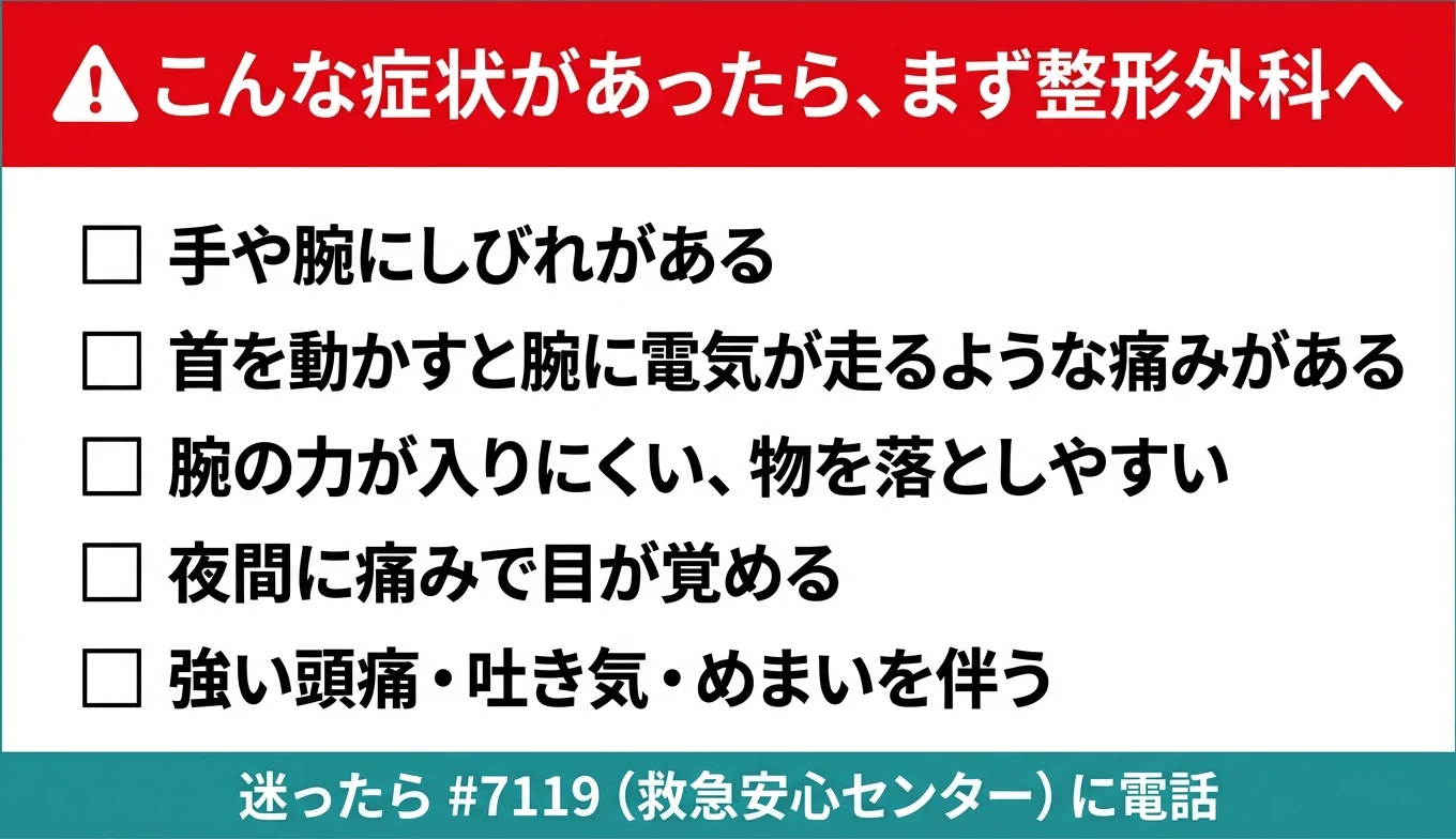 図3：医療機関の受診が必要なレッドフラグ・チェックリスト
