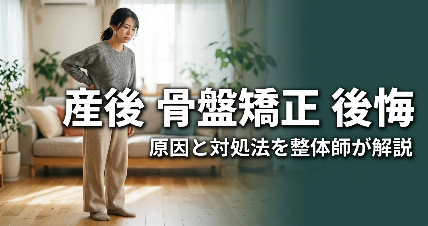 産後の骨盤矯正で後悔しないために