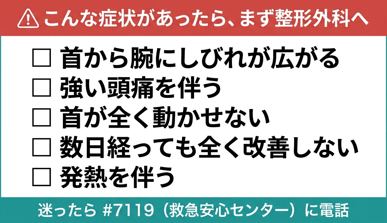 図3：医療機関の受診が必要なレッドフラグ・チェックリスト