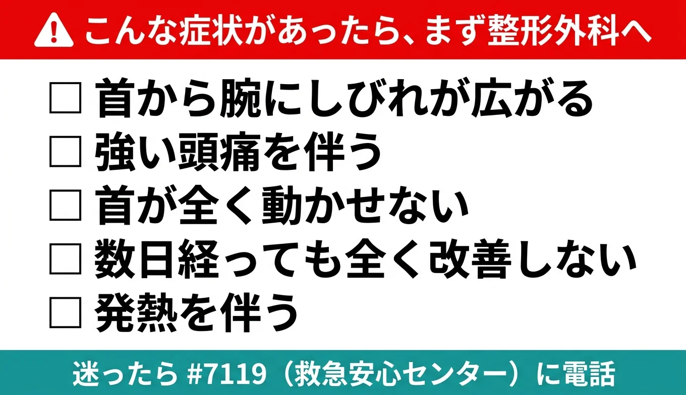 図3：医療機関の受診が必要なレッドフラグ・チェックリスト