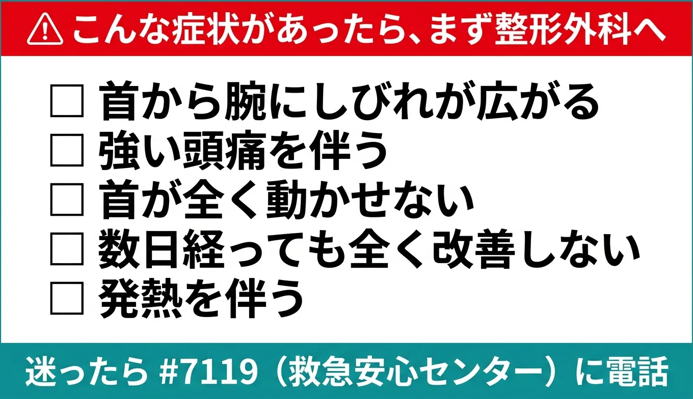 図3：医療機関の受診が必要なレッドフラグ・チェックリスト