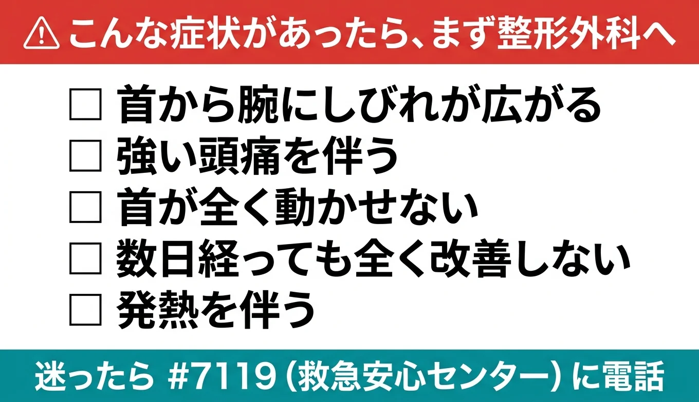 図3：医療機関の受診が必要なレッドフラグ・チェックリスト