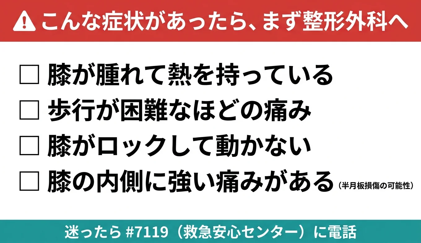 図3：医療機関の受診が必要なレッドフラグ・チェックリスト