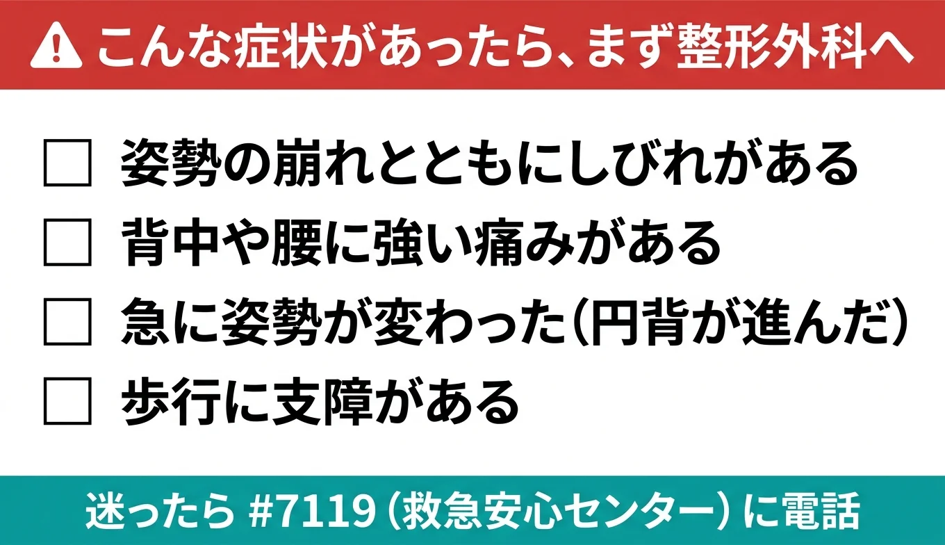 図3：医療機関の受診が必要なレッドフラグ・チェックリスト