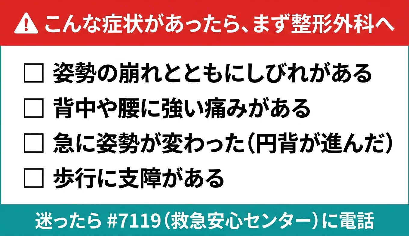 図3：医療機関の受診が必要なレッドフラグ・チェックリスト
