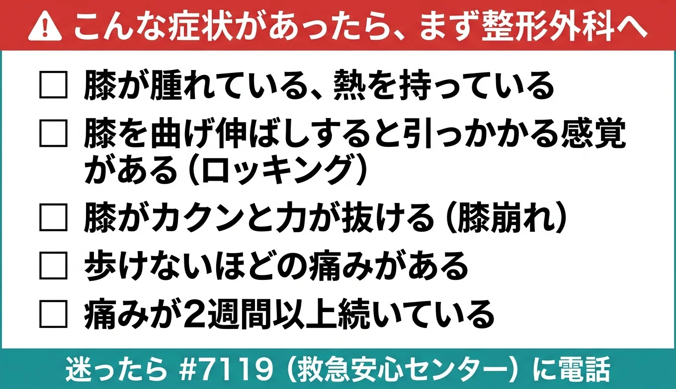 図3：医療機関の受診が必要なレッドフラグ・チェックリスト