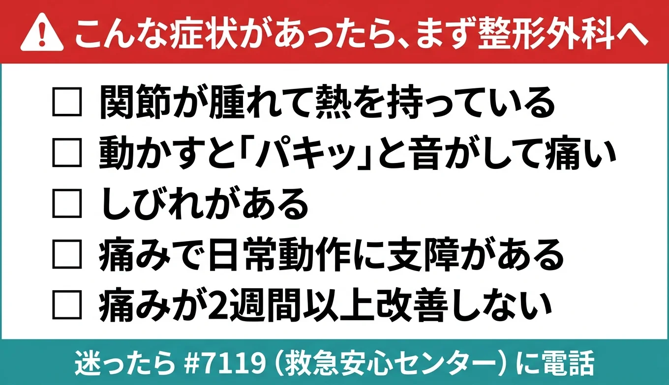 図3：医療機関の受診が必要なレッドフラグ・チェックリスト