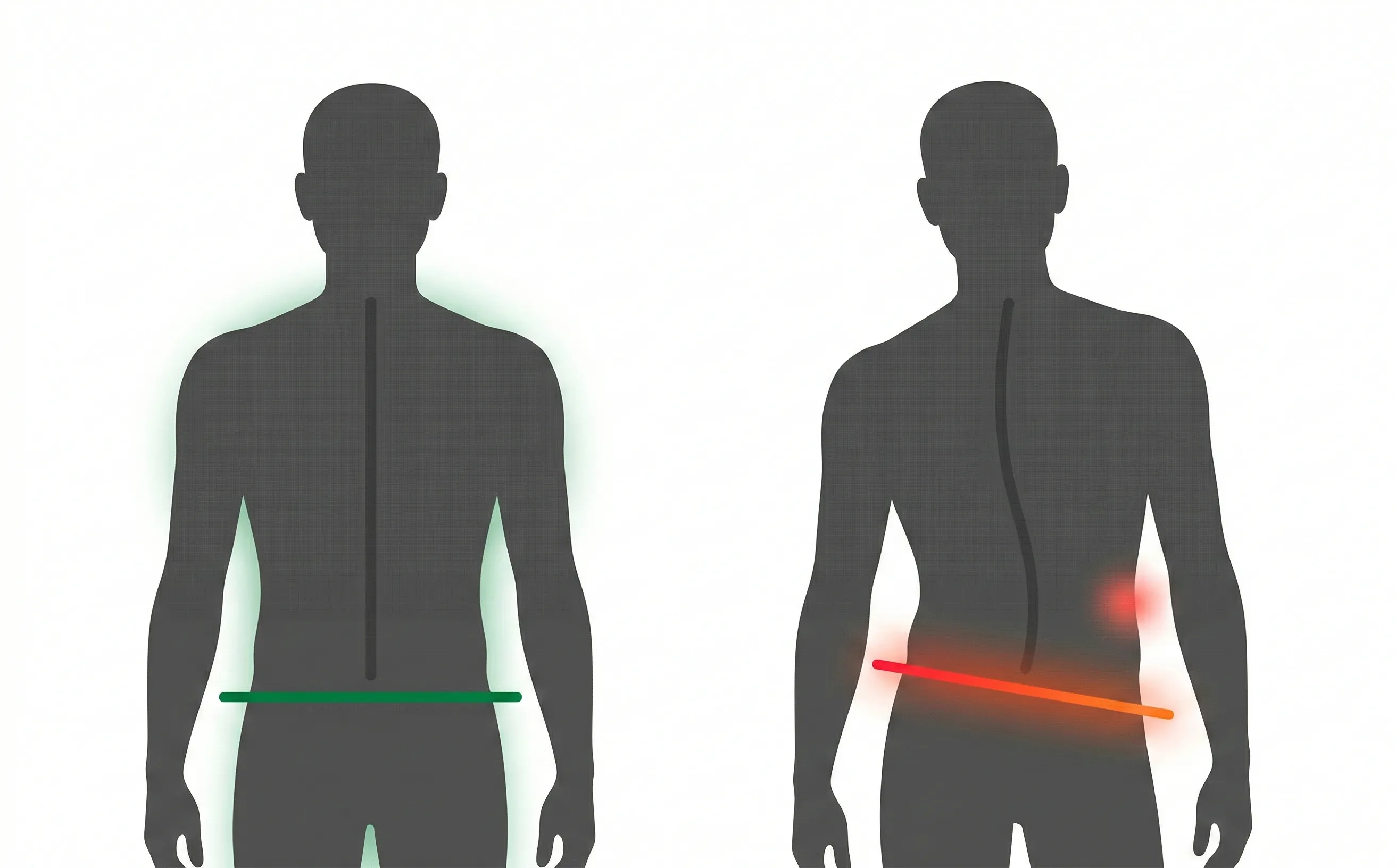 骨盤の歪みと仙腸関節のイメージ