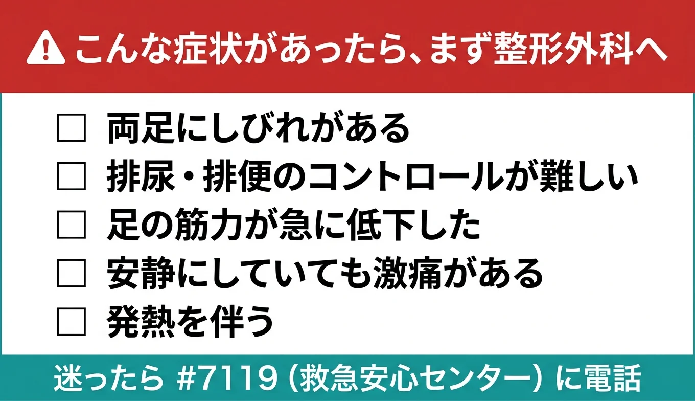 図3：医療機関の受診が必要なレッドフラグ・チェックリスト