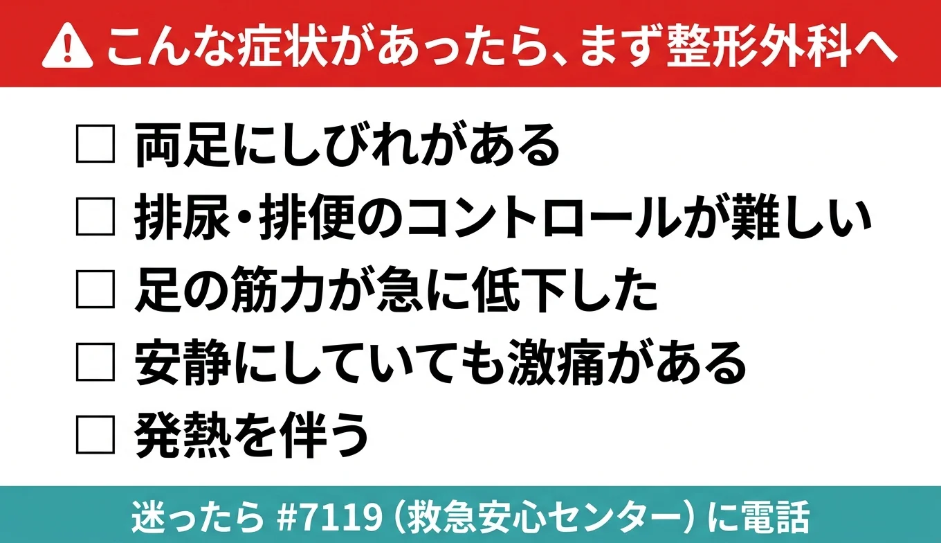 図3：医療機関の受診が必要なレッドフラグ・チェックリスト