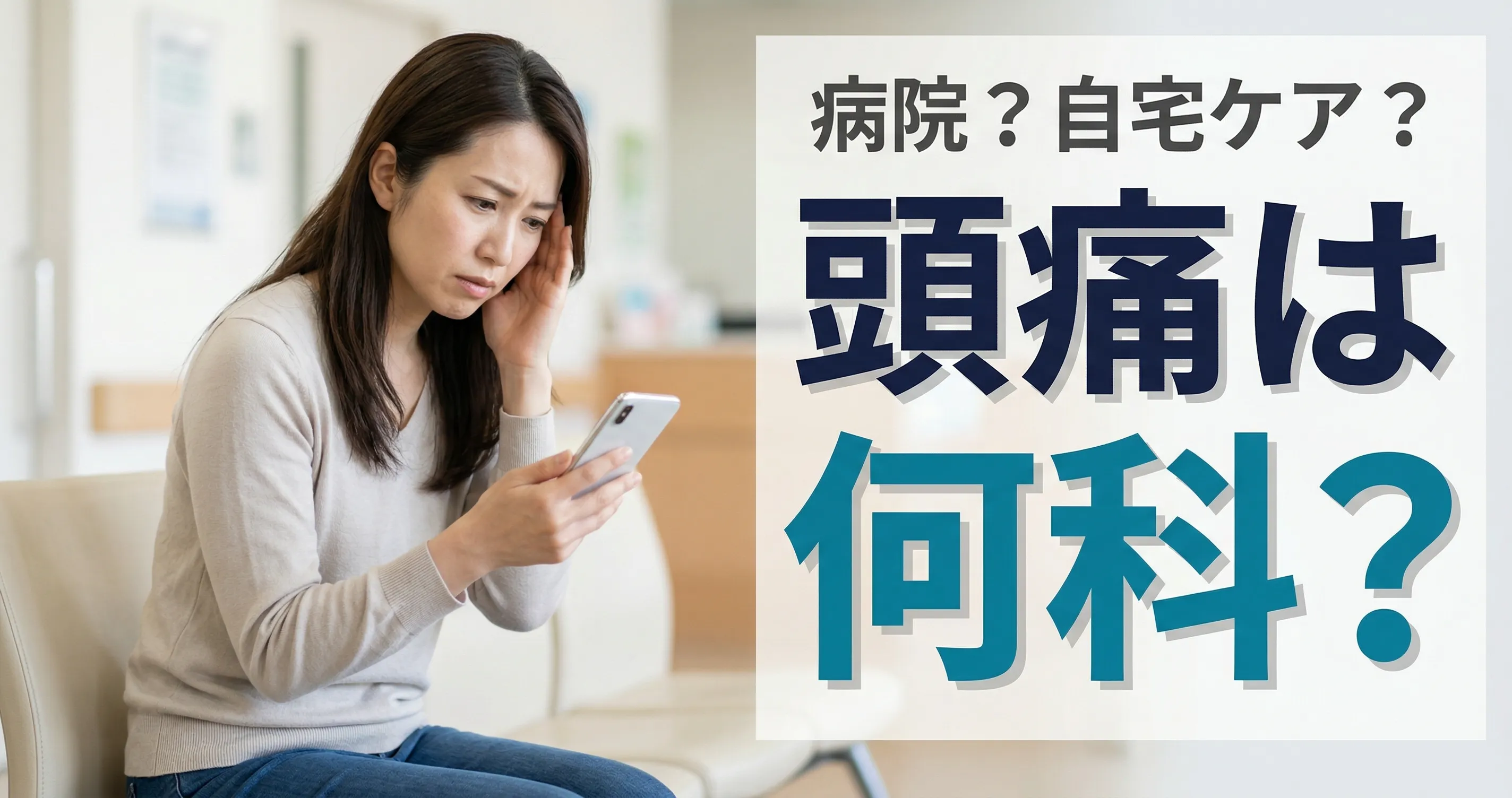 頭痛は何科に行くべき？｜症状別の受診先と病院に行く目安