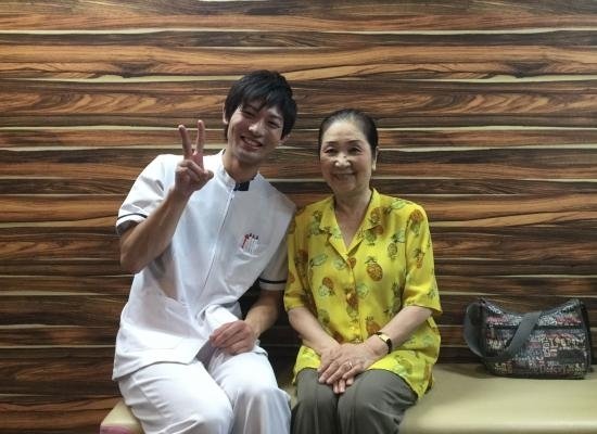 身体の深いところに届くようなしっかりした指圧が心良い