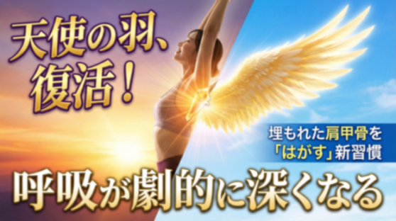 肩甲骨はがしで呼吸まで深くなる理由｜「埋もれた天使の羽」の正体と安全な取り戻し方