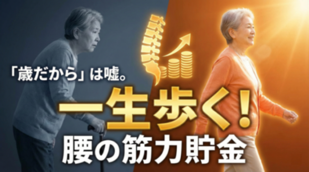腰の筋力貯金の始め方：体幹と臀部を鍛えて歩きやすさを保つ