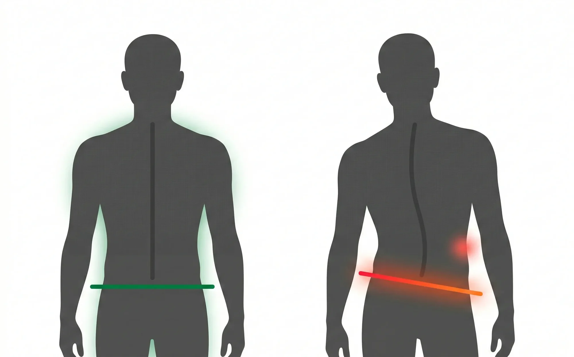 骨盤の歪みと仙腸関節のイメージ