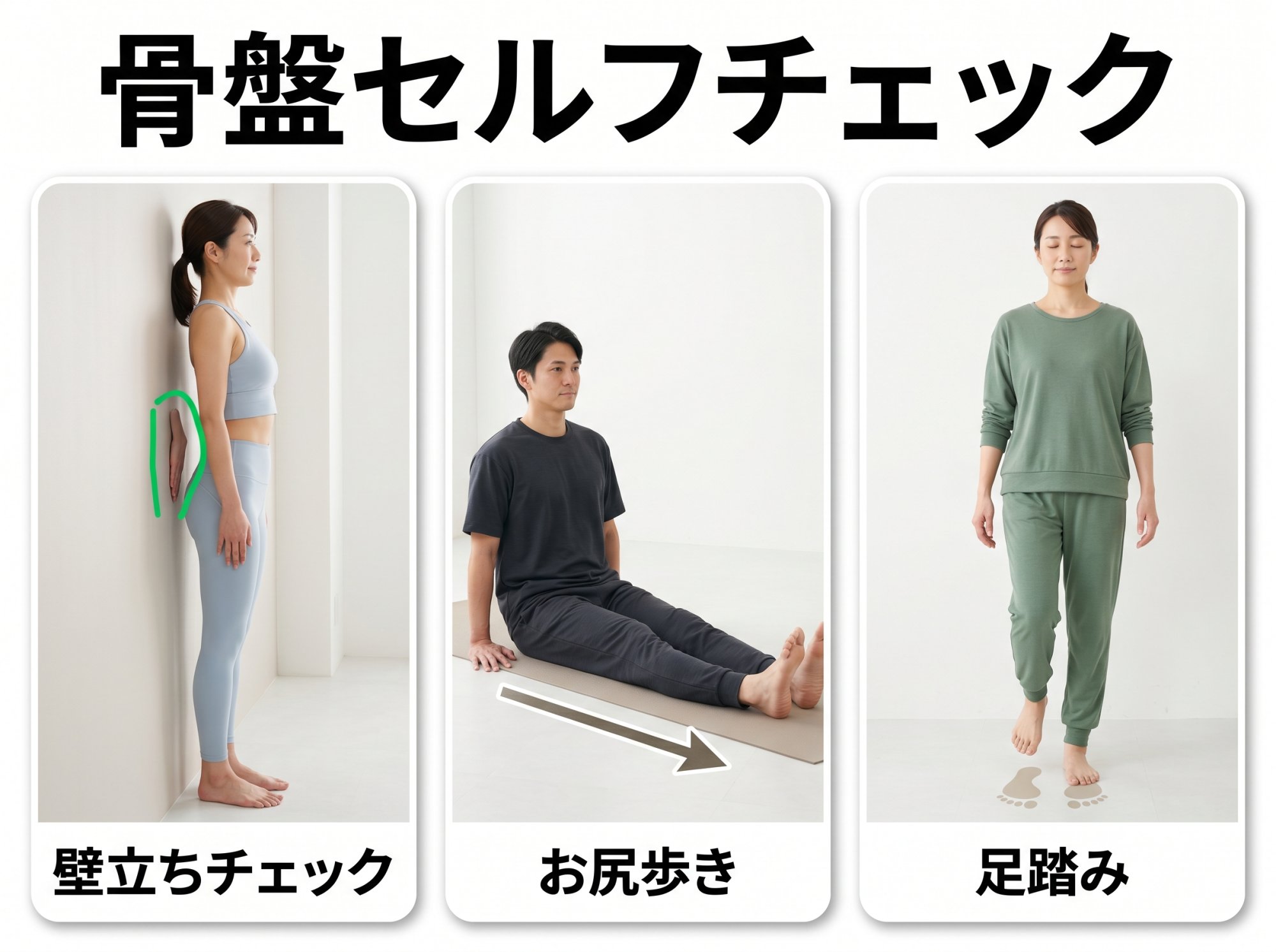 骨盤セルフチェック