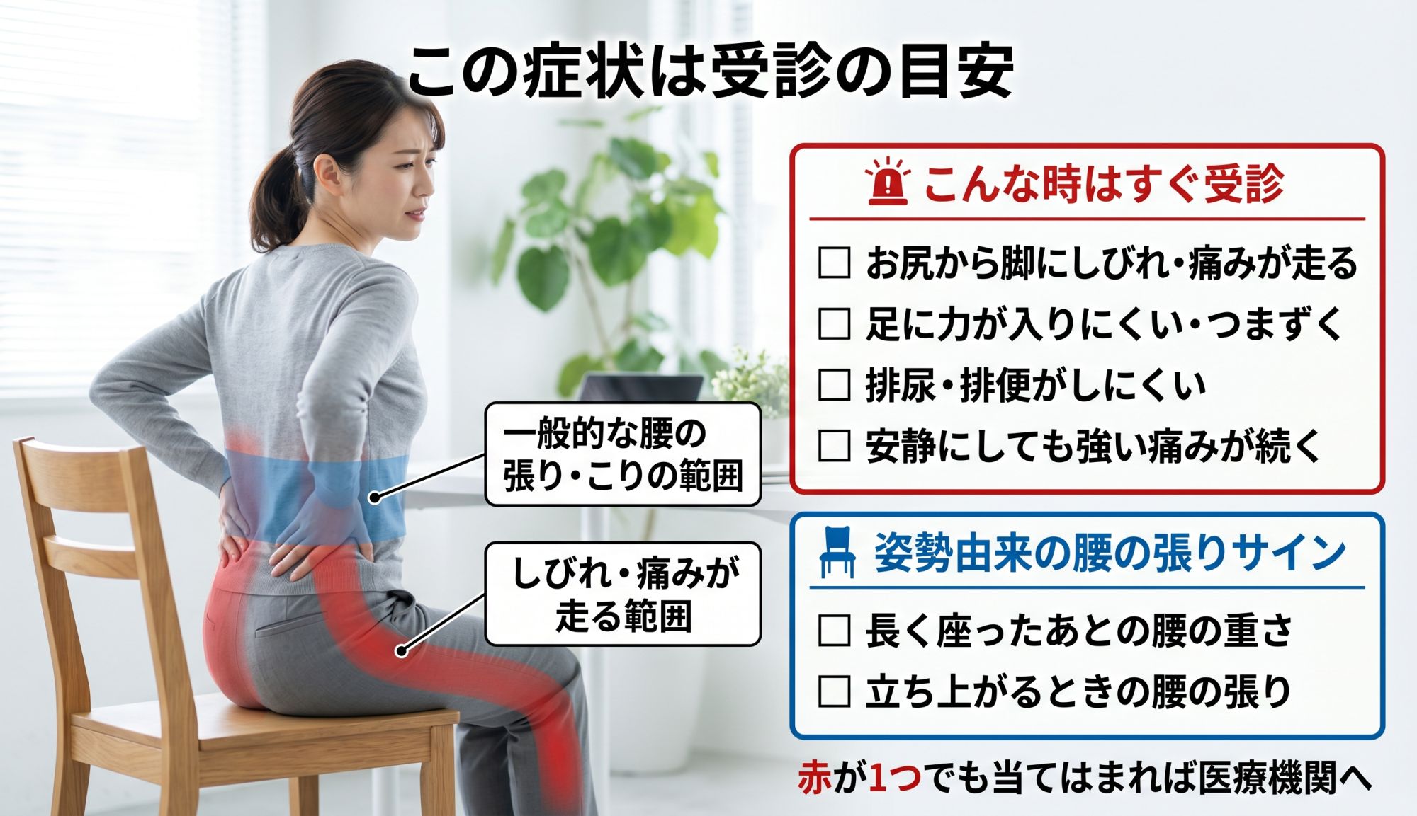 この症状は受診の目安