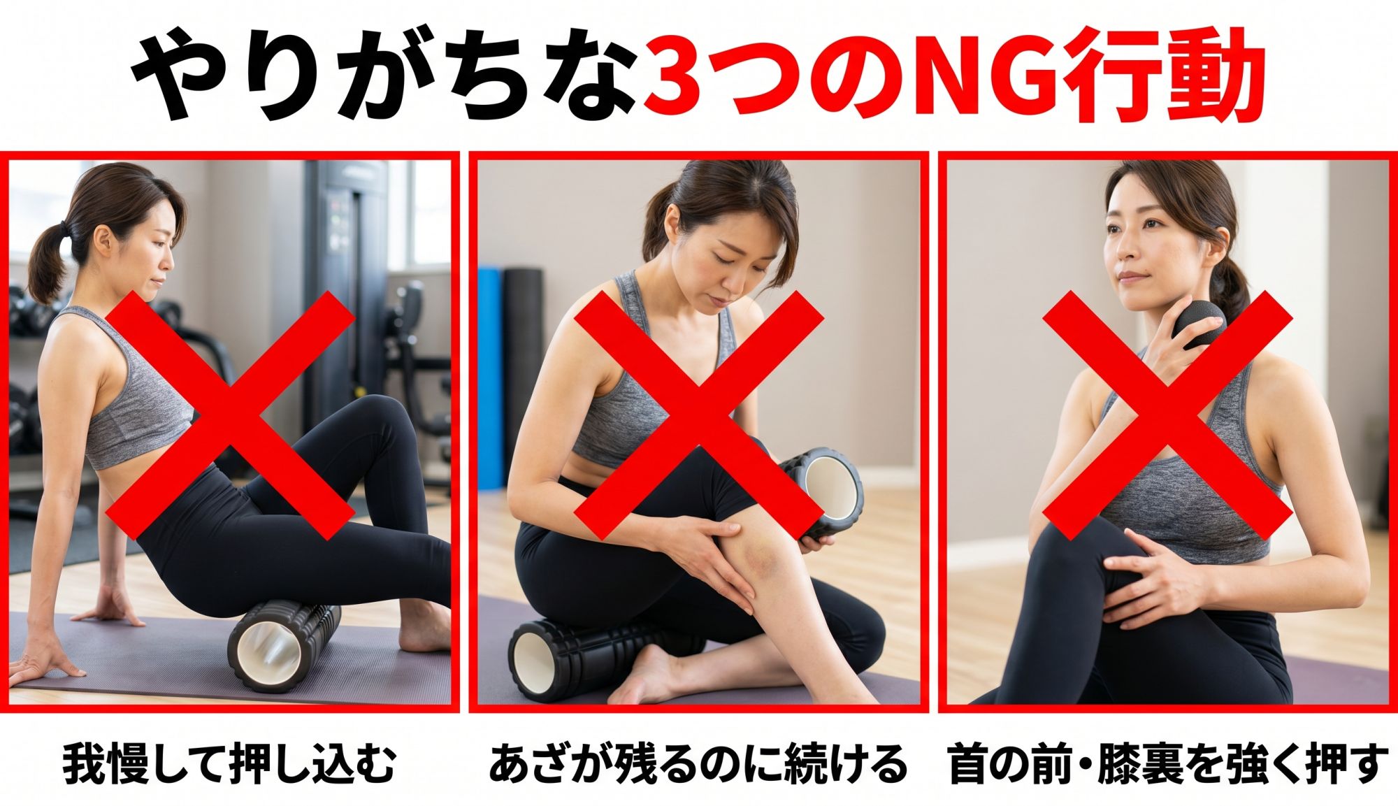 やりがちな3つのNG行動