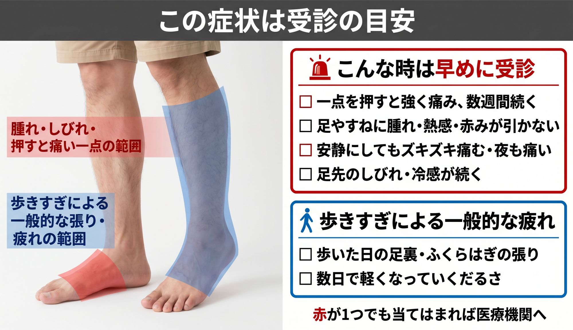 この症状は受診の目安