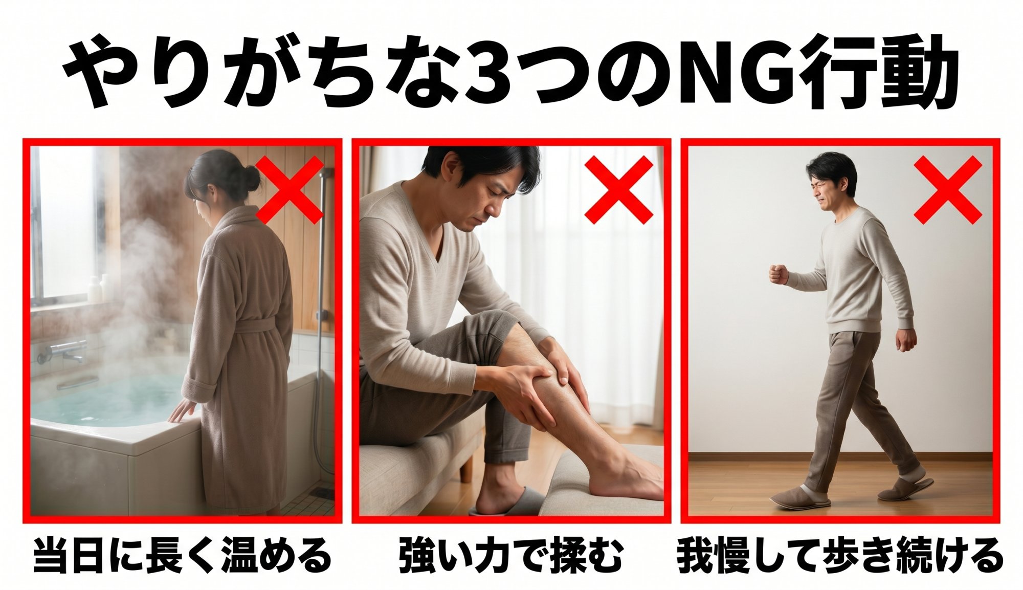 やりがちな3つのNG行動