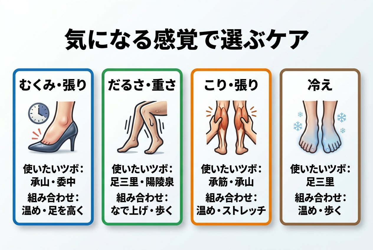 気になる感覚で選ぶケア