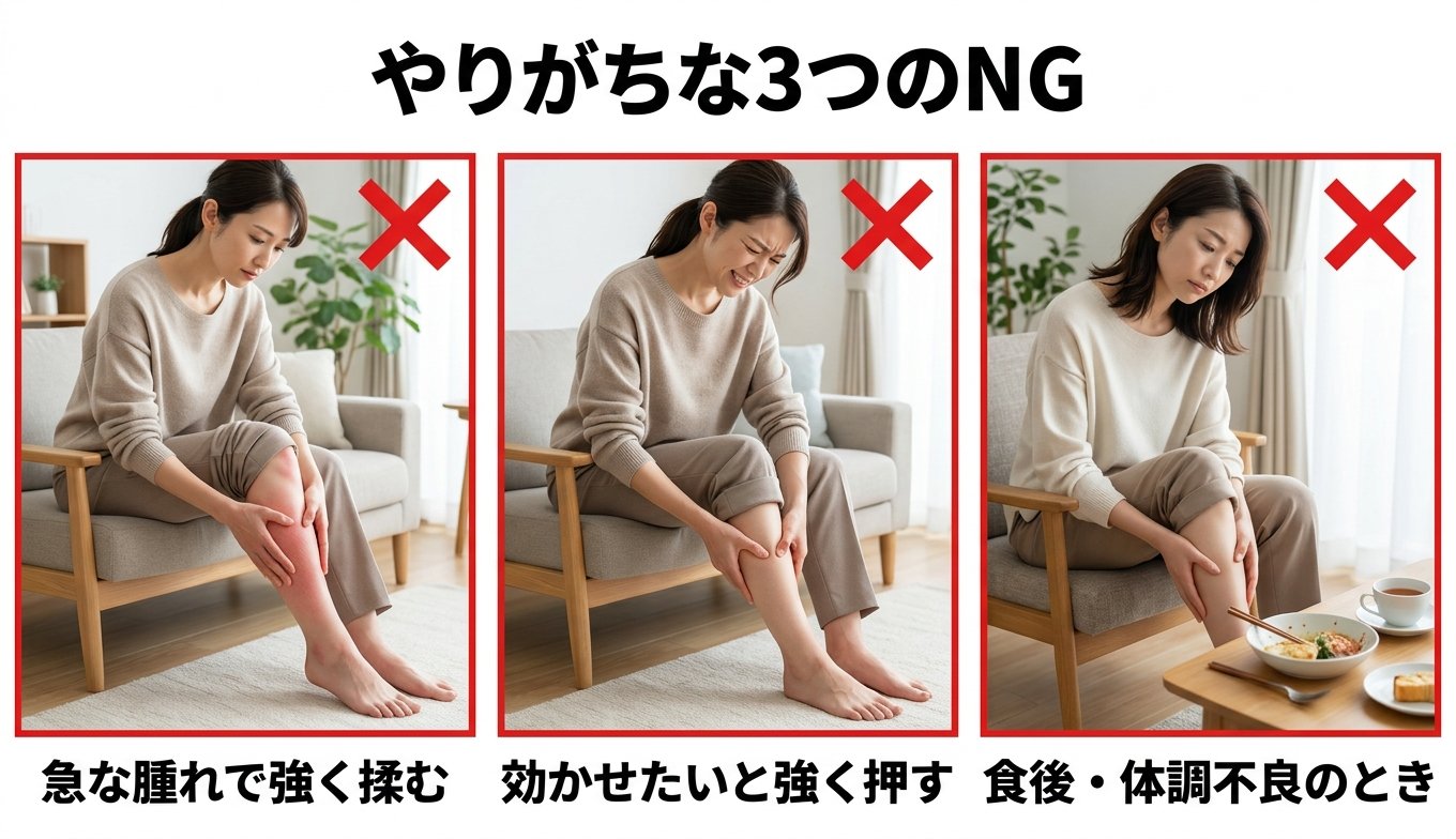 やりがちな3つのNG