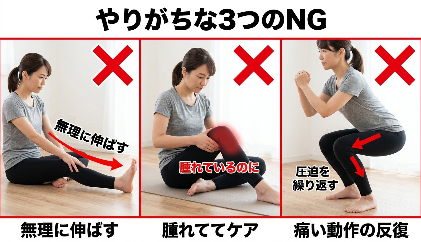 やりがちな3つのNG