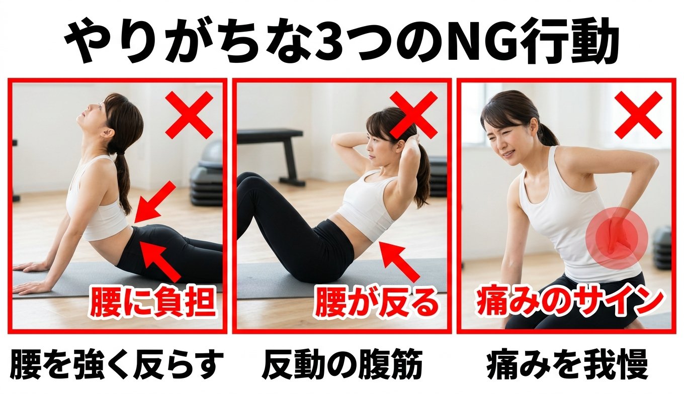 やりがちな3つのNG行動