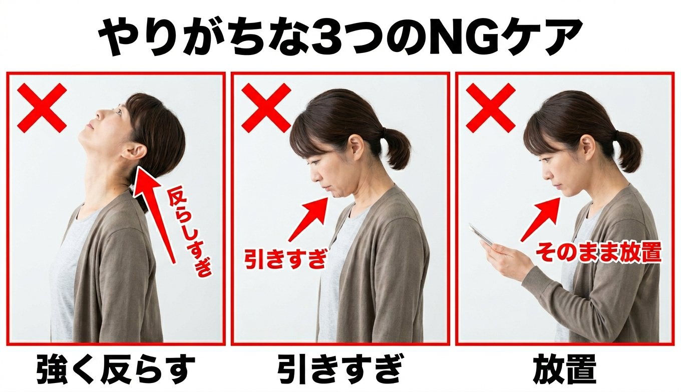 やりがちな3つのNGケア