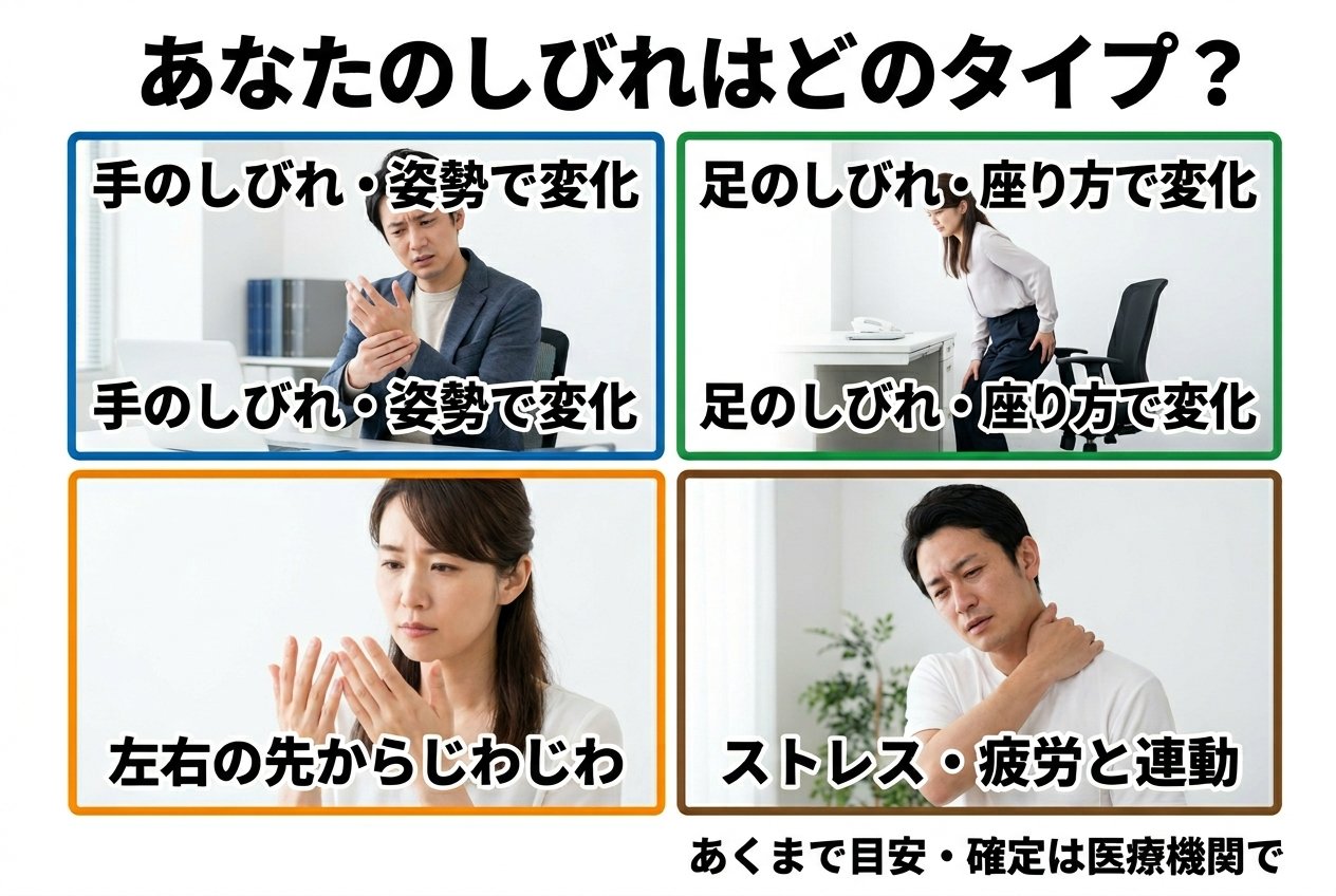 あなたのしびれはどのタイプ？