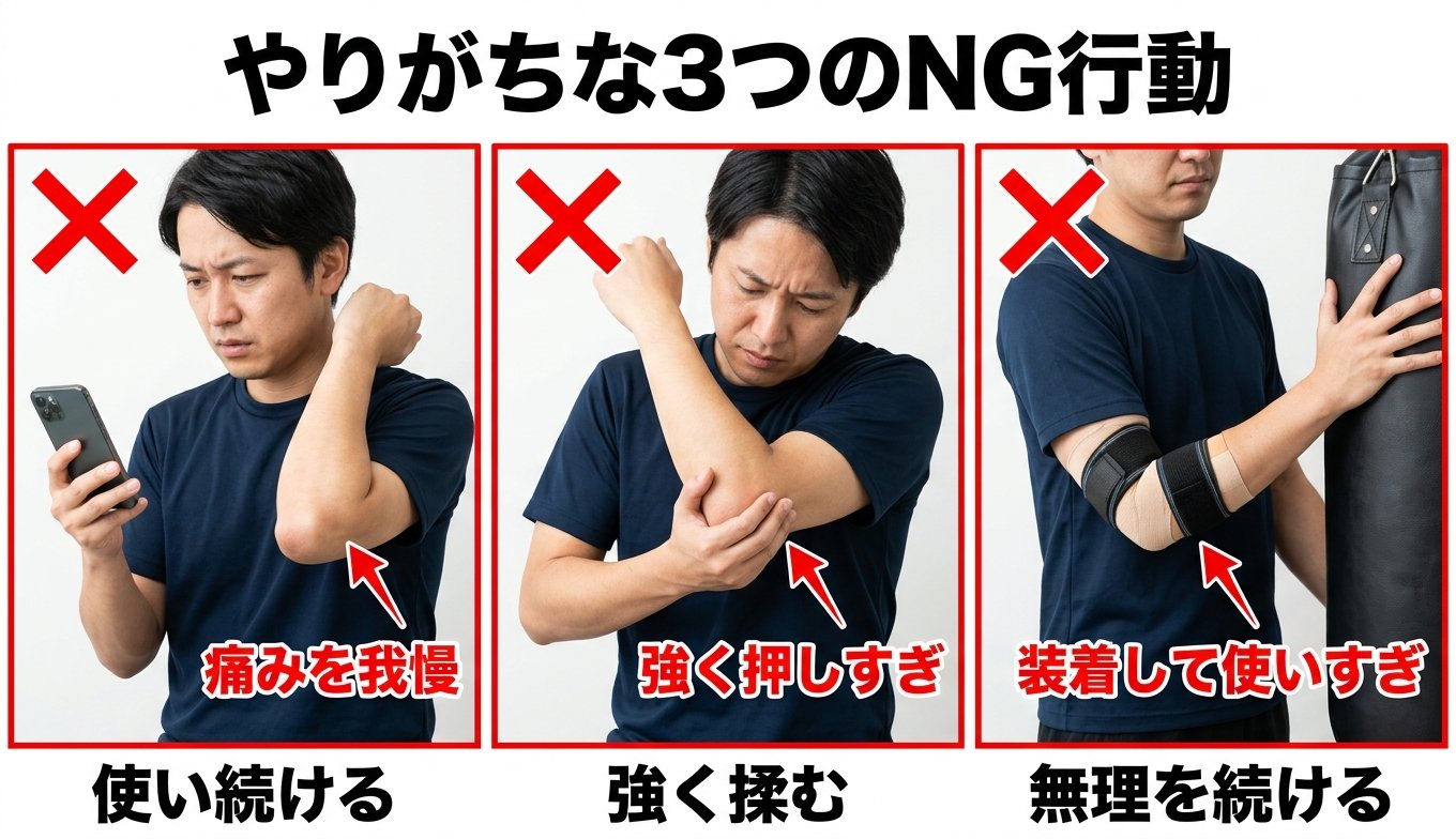 やりがちな3つのNG行動