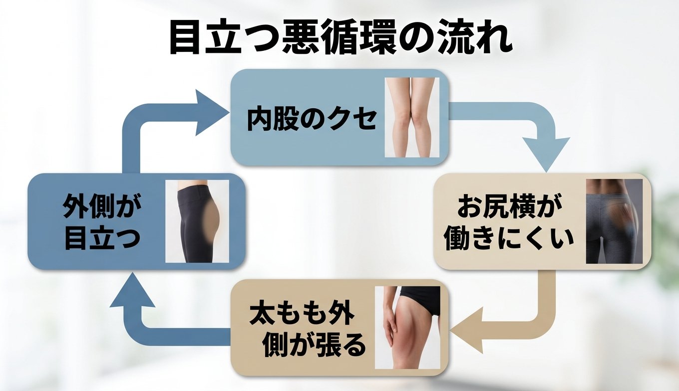 目立つ悪循環の流れ