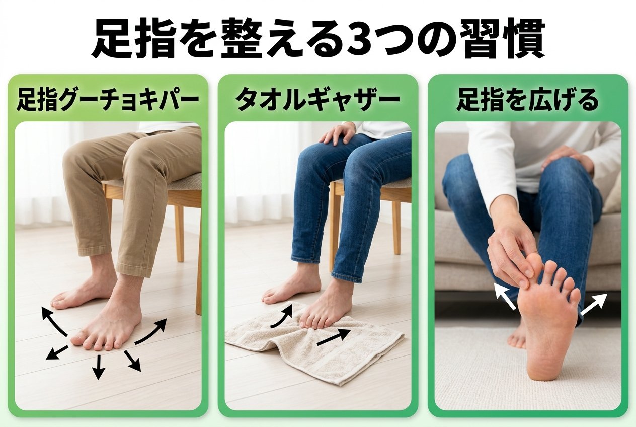 足指を整える3つの習慣