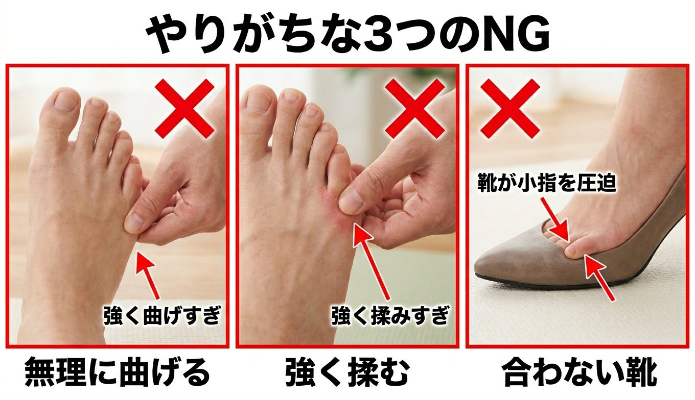 やりがちな3つのNG