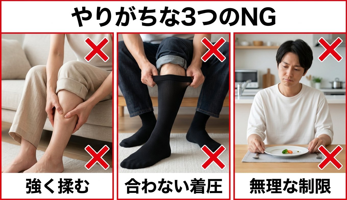 やりがちな3つのNG