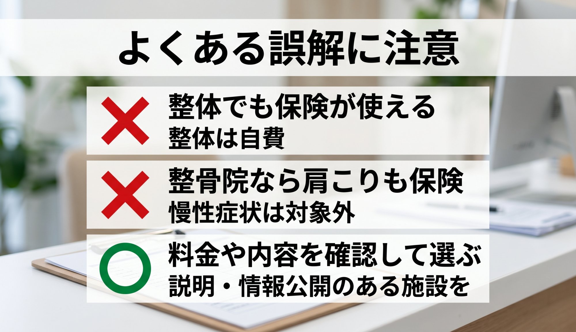 よくある誤解に注意