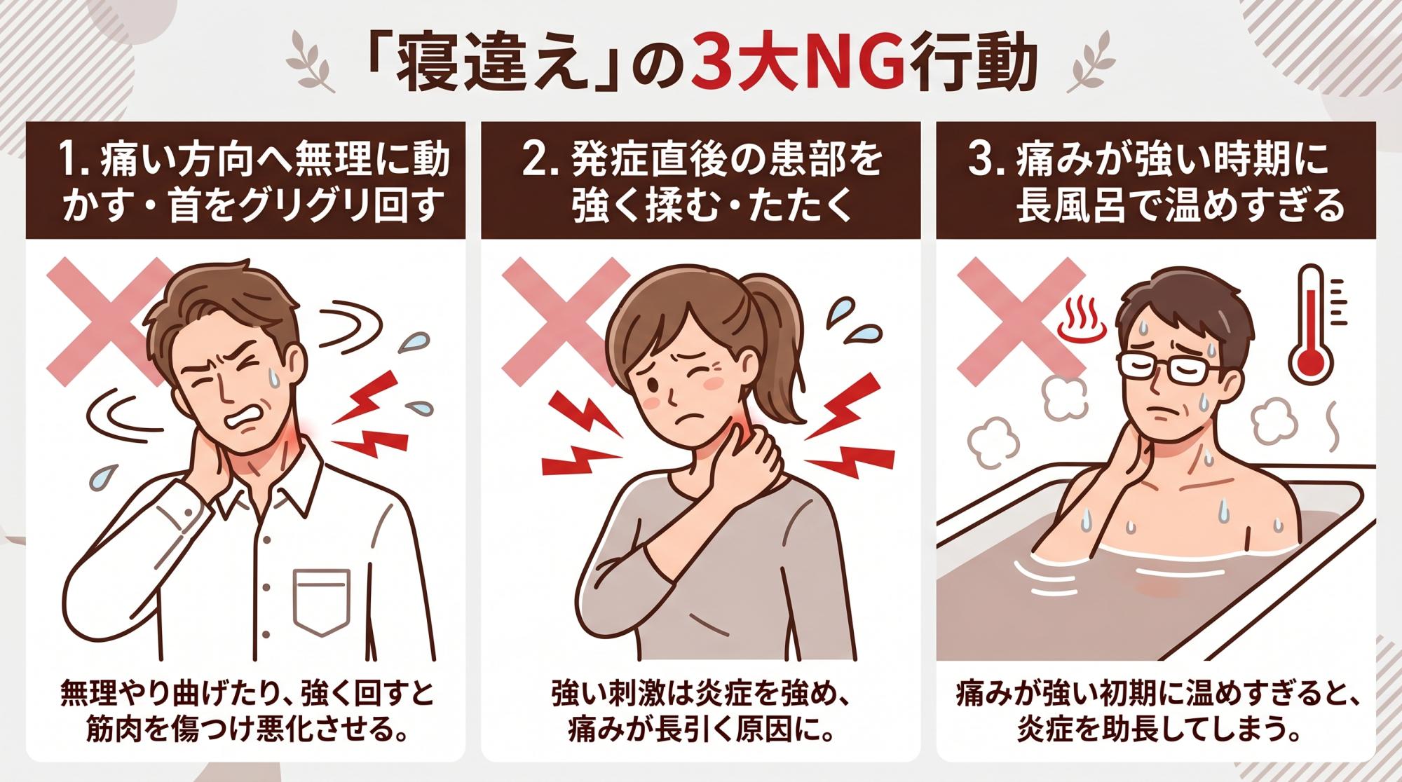 寝違え3NG比較