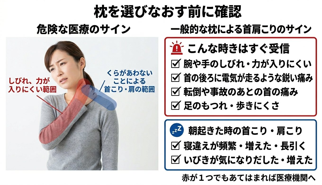 枕を選びなおす前に確認