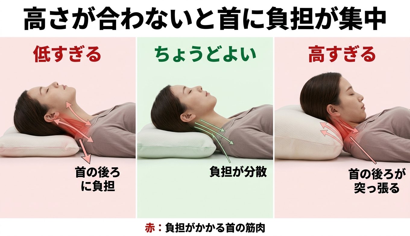 枕の選び方｜整体視点で自分に合う高さ・素材を選ぶガイド｜こころ整体
