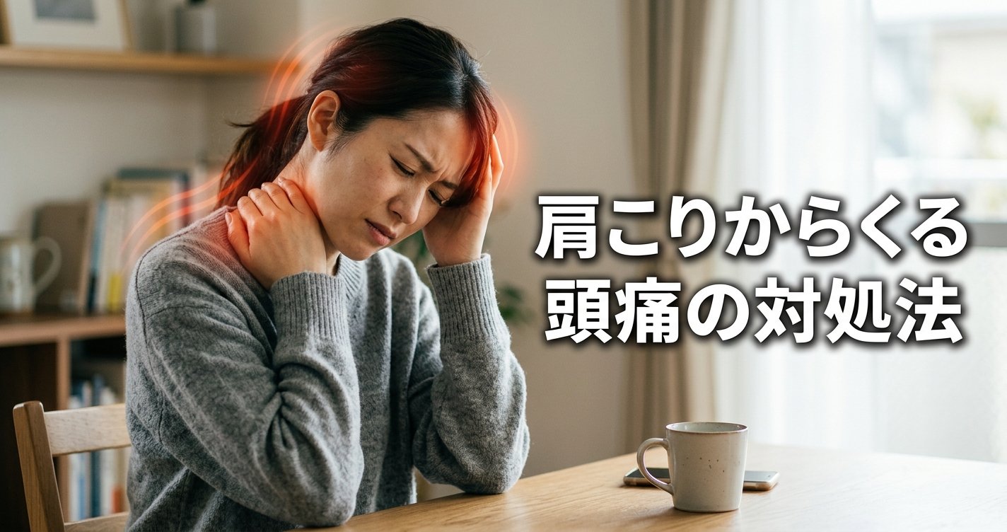 肩こりからくる頭痛の対処法|タイプ別の特徴とセルフケア